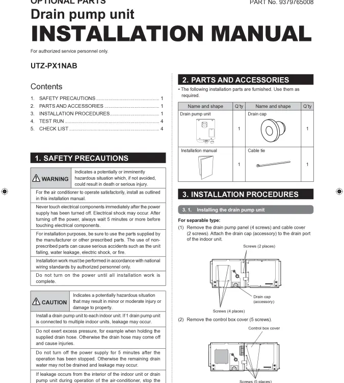 IME_UTZ-PX1NAB_drain_pump_kit
